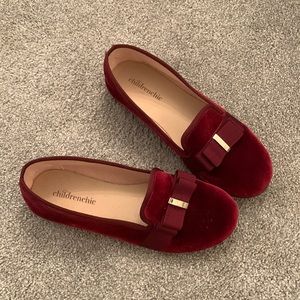 Burgundy Classic Girls Loafers